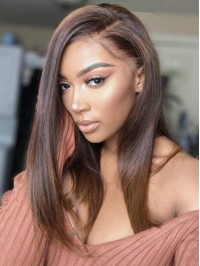 Long Straight 360 Lace Frontal Remy Human Hair Wig