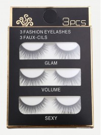 Natural Long Straight False Eyelashes