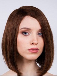 Capless 12" Straight Remy Human Hair Buy Bob Wig