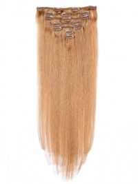 Blonde Long Straight Clip In Extension