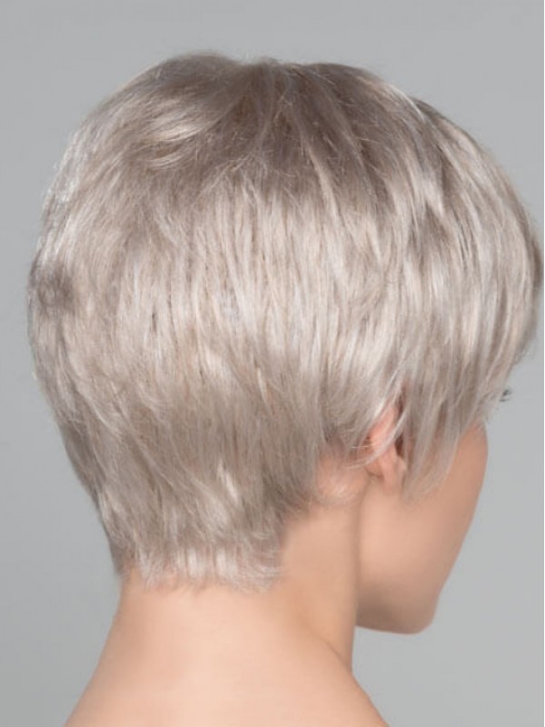 Straight Grey Synthetic Lace Front Wigs