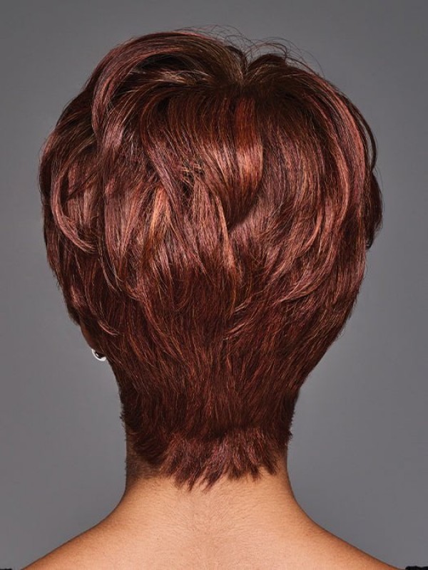 Short Captivating Boycut Synthetic Lace Front Wig