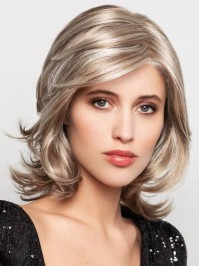 12" Chin Length Ombre Synthetic Layered Wigs