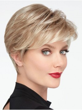 Short Stylish 6" Blonde Lace Front Synthetic ...