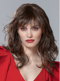 Perfect Long Monofilament Wavy Synthetic Wigs With Bangs