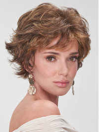 Short Pixie Wig Light-weight Wavy Synthetic Wigs