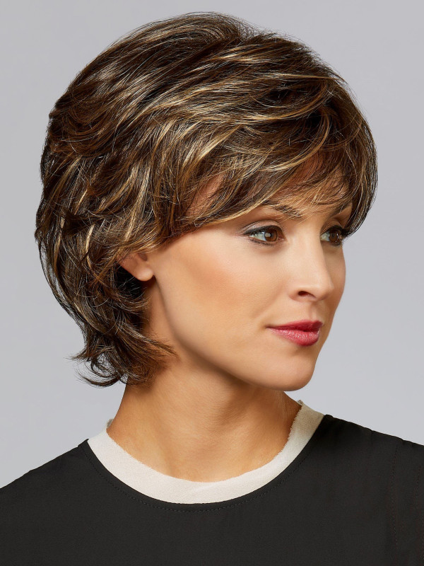 Short Layered Capless Straight Synthetic Wigs