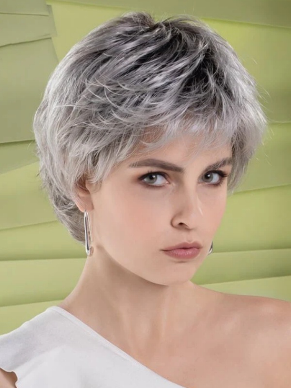 Short Layered 6" Synthetic Lace Front Wigs