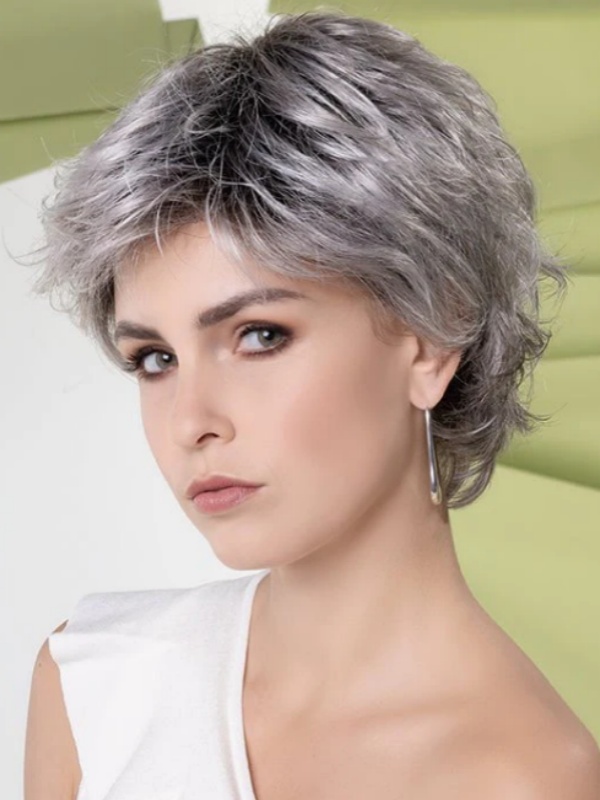 Short Layered 6" Synthetic Lace Front Wigs