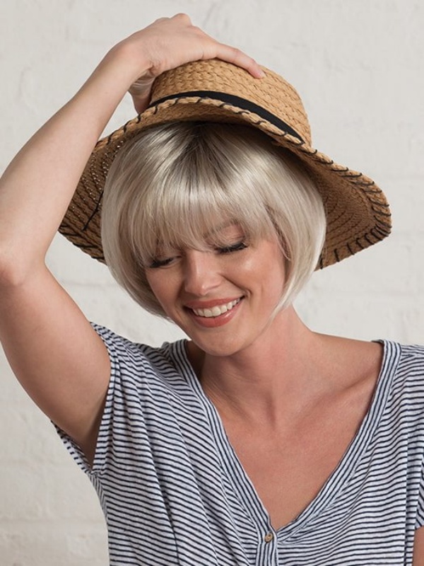 Short Bobs Straight With Bangs Capless Synthetic Wig