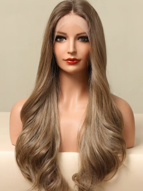 Long Lace Front Wigs Synthetic Wavy 26" Wigs