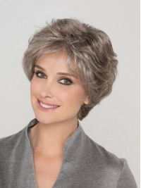 8" Wavy Short Grey Wigs