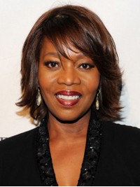 With Bangs Straight 12" Capless Alfre Woodard Wigs