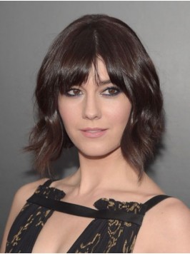 Mary Elizabeth Brown Short Capless Human Hair Wigs...