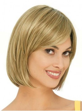 Short Blonde Straight Bob Wigs