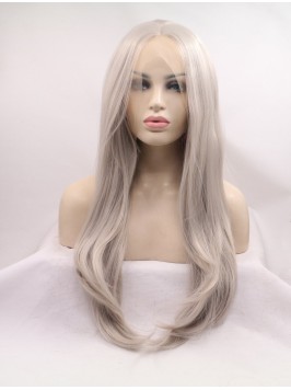 28" Lace Front  Straight Synthetic Wigs