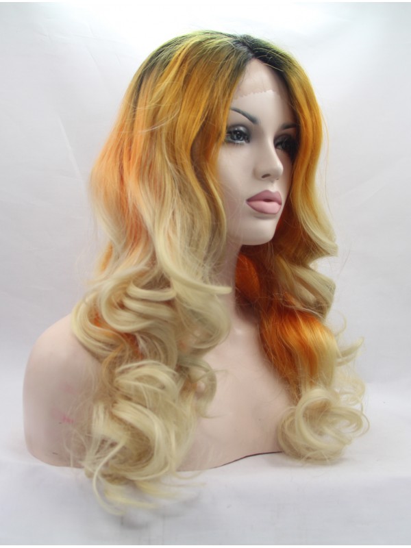 28" Wavy Ombre  Lace Front Wigs