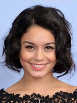 Vanessa Hudgens Short Wavy Lace Front Human Hair W...