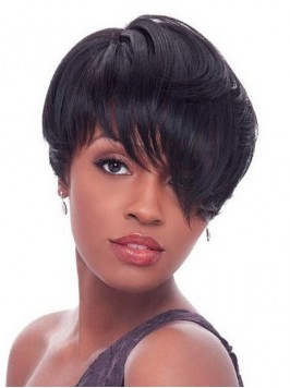 Short Black Straight Wig