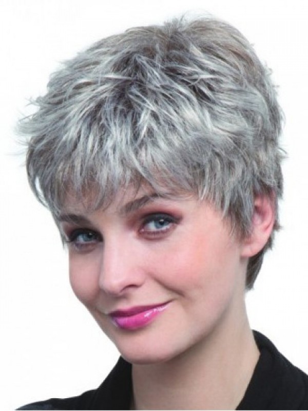 Short Smooth Capless Synthetic Hair Wigs 6 Inches