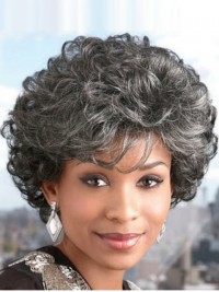 High Quality Short Curly Capless Synthetic Hair Wigs 8 Inches