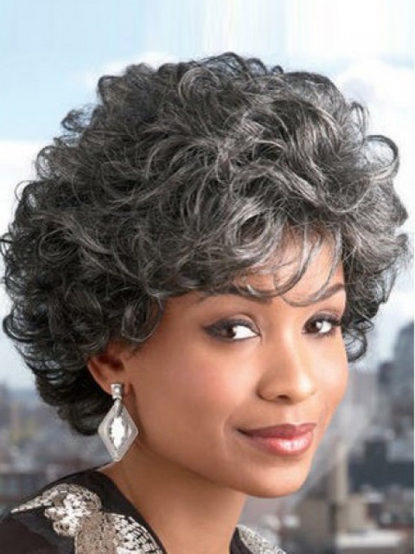 High Quality Short Curly Capless Synthetic Hair Wigs 8 Inches