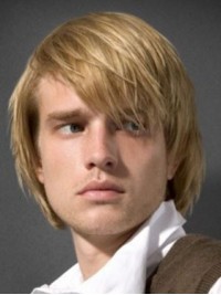 Straight  Human  Mens Wigs