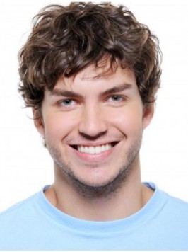 Short Wavy Lace Men Wigs