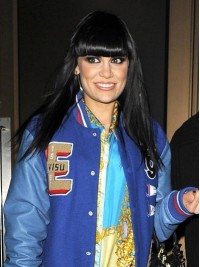 Jessie J Long Straight Human Hair Lace Front Wigs With Bangs