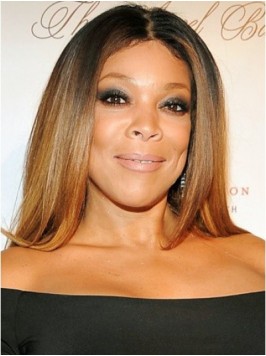 Wendy Williams Central Parting Ombre Long Straight...