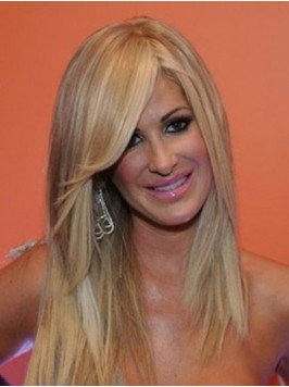 Kim Zolciak Long Straight Lace Front Human Hair Wi...