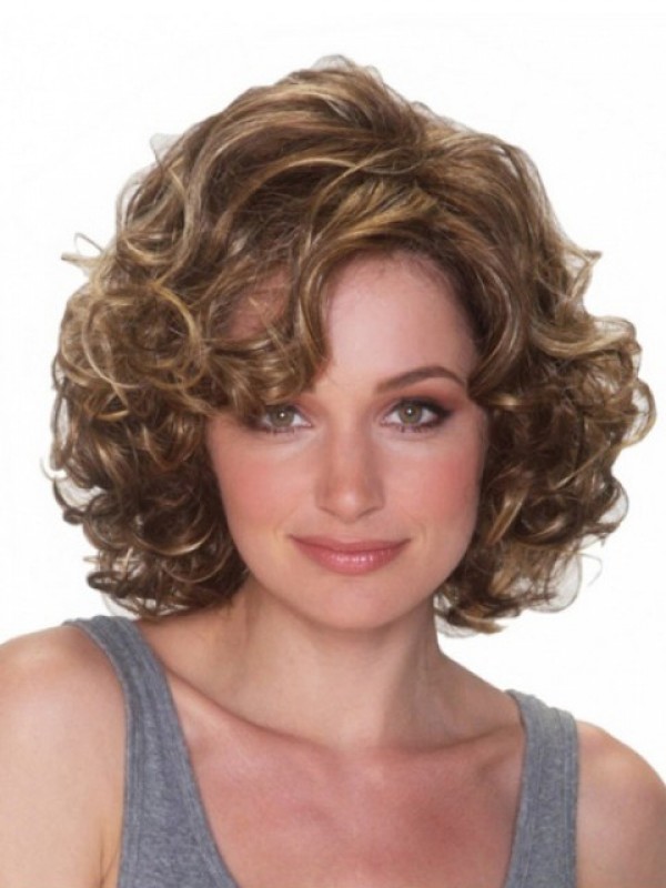 Brown Short Curly Wigs