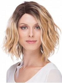 Medium Wavy Human Hair Wig