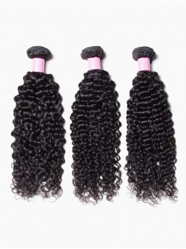 Virgin Human Hair 3pcs/pack Virgin Jerry Curly Wav...