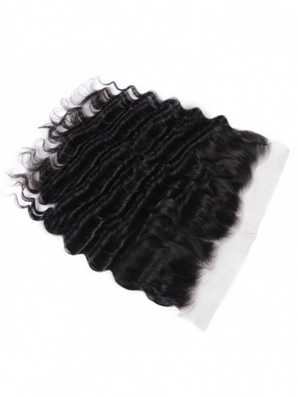 Deep Wave Wave Virgin Human Hair Lace Frontal Closure