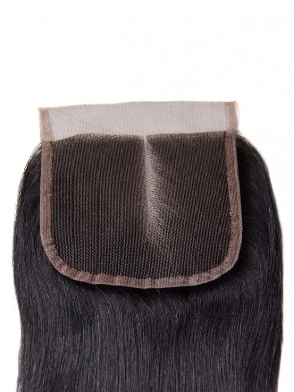 Straight Human Virgin Hair Lace Closure