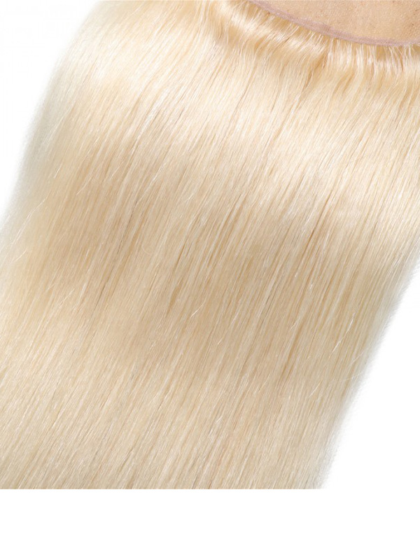 613 Blonde 4x4 Straight Virgin Human Hair Lace Closure Free Part