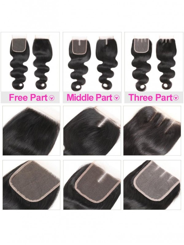 Body Wave 5x5 Lace Closure Human Hair Swiss Lace Closure